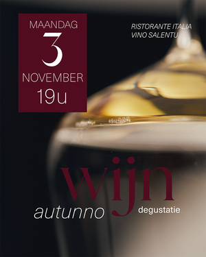 Inkom Autunno Wijndegustatie - 2 & 3 november