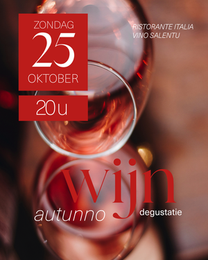 Inkom Autunno Wijndegustatie - 25 & 26 oktober