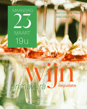 Inkom Primavera Wijndegustatie - 22 & 23 maart