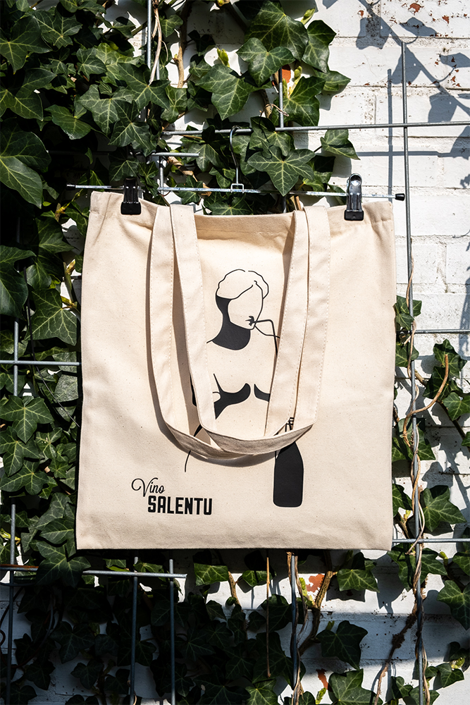 Tote bag met 3 flesvakken